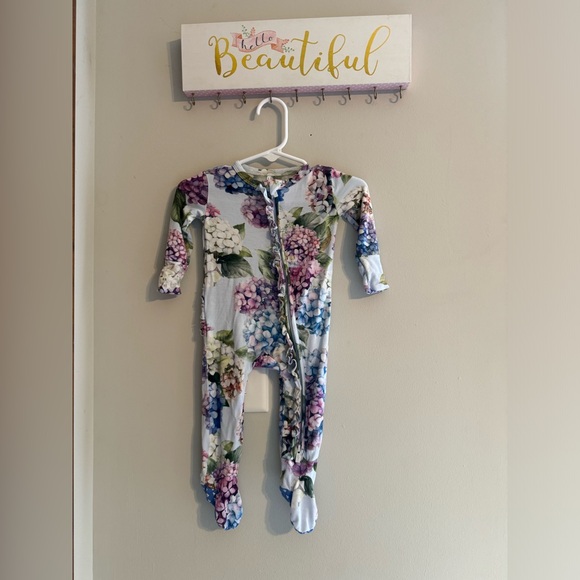 Posh Peanut Other - Posh peanut VGUC hydrangea ruffle footie 0-3 baby pajama
